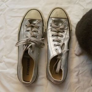 metallic converse